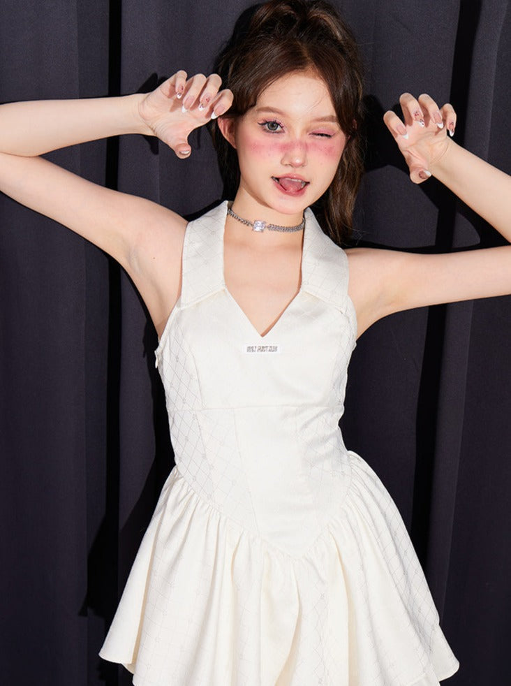 Robe de style haut de gamme Jupe en jacquard à la taille