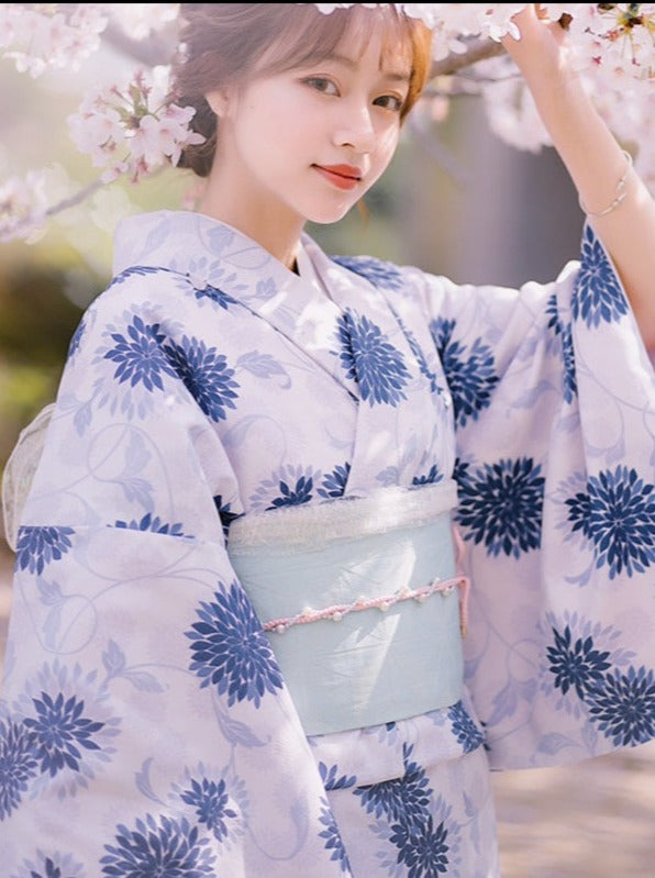 레트로프레미닌파이트×블루플라워의 수영복