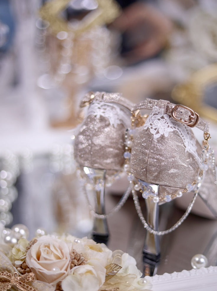 Golden Rolly Ta High Heel