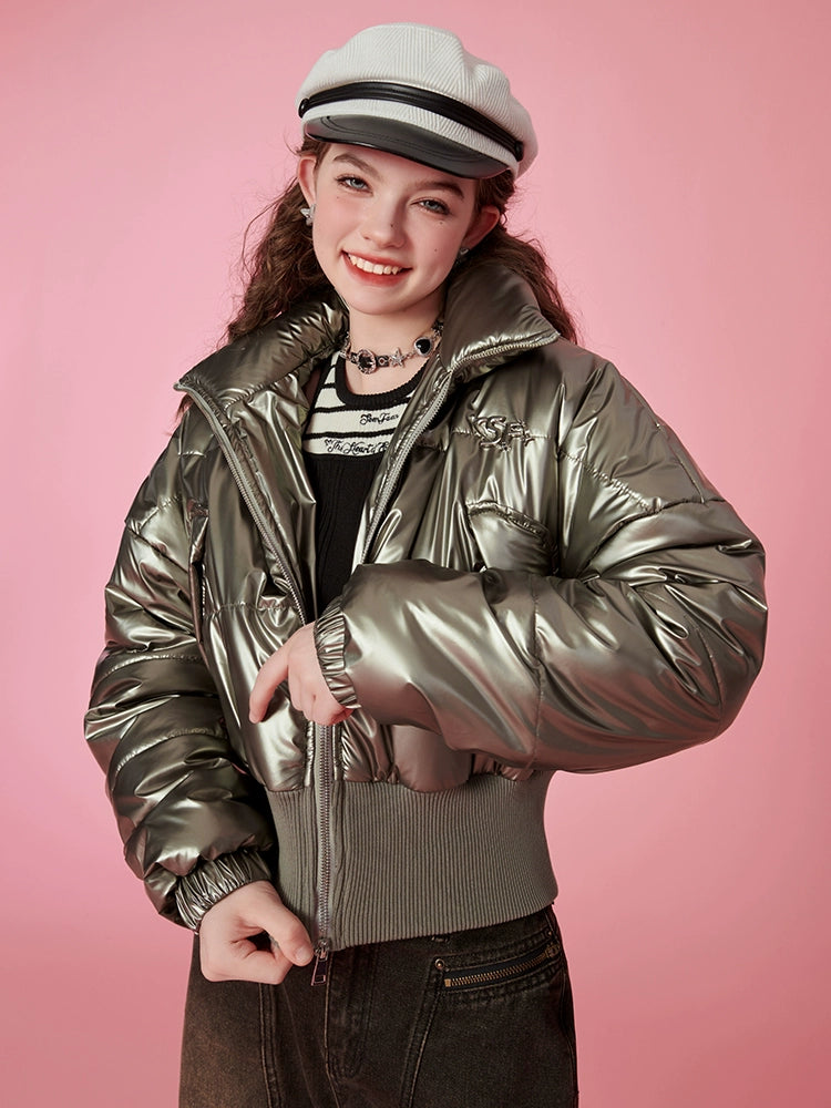 スタンドカラーショートジャケット