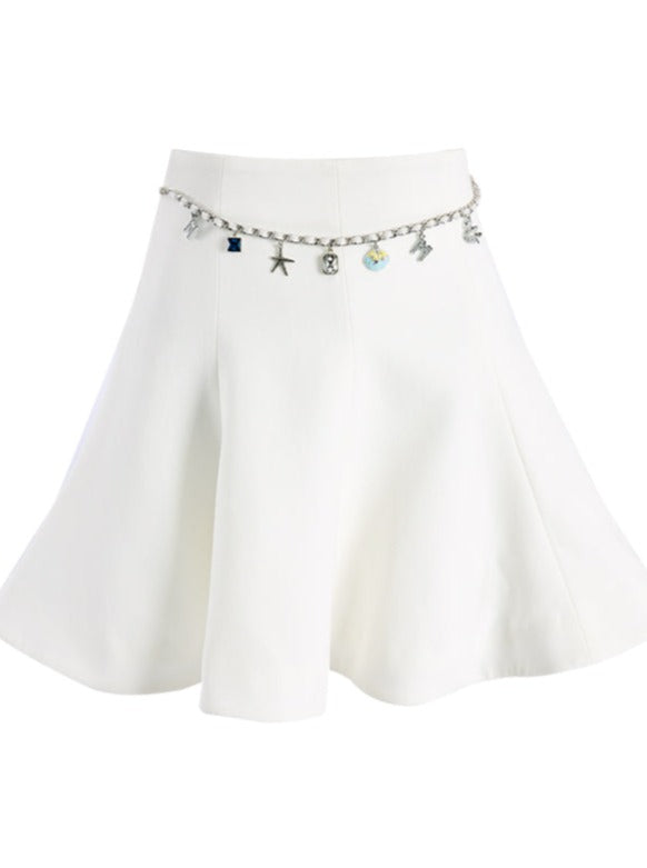 Bijoux Chain Flared Skirt