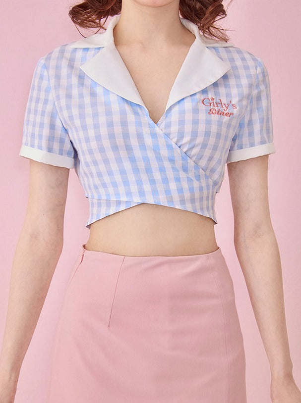 Chemise à carreaux rétro américaine des années 80