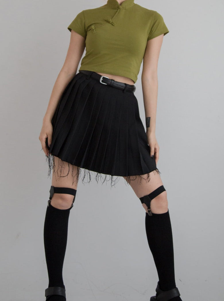 Treat Girl Pan Button Small Top-T Shirt