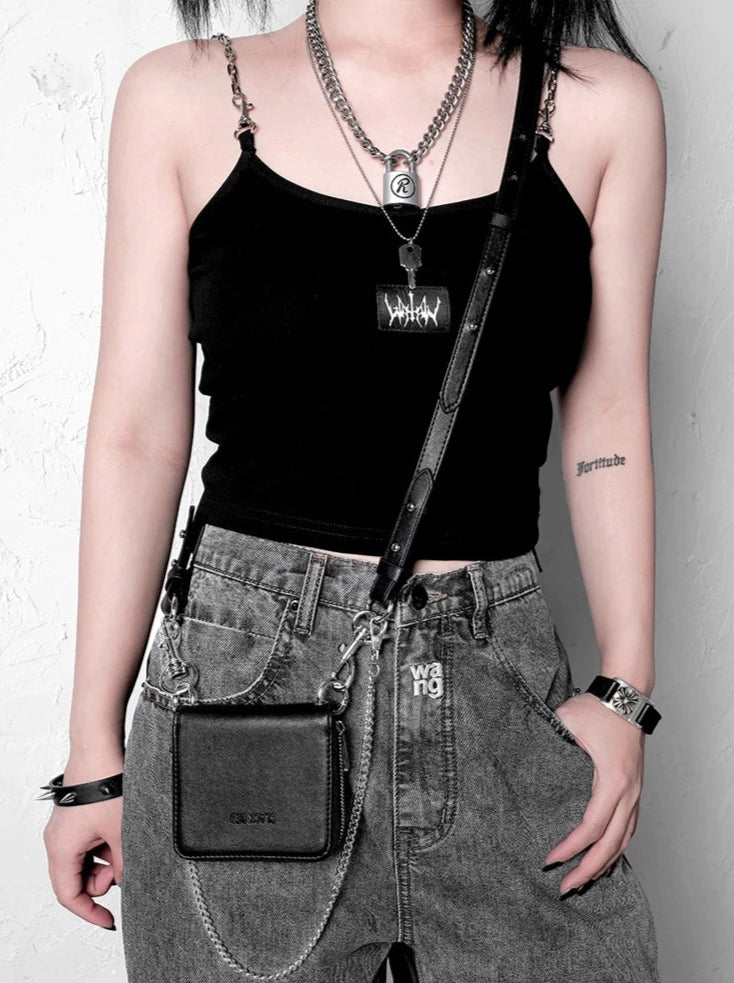 Leather Rivet Metal Bracelet