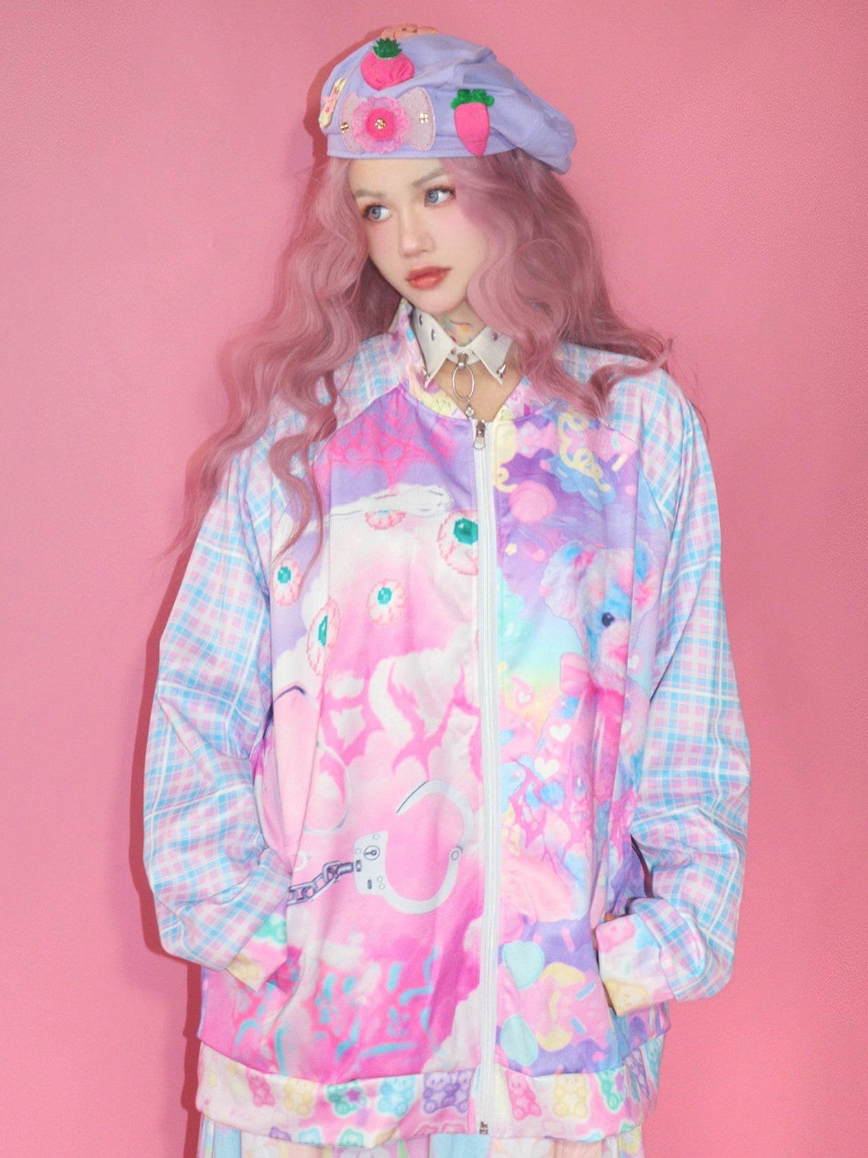 アメリカンレトロスタイルカラフルポップジャケット