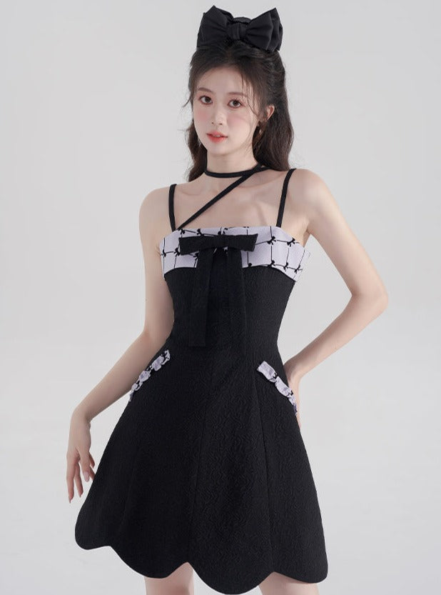 Cool Waist A Line Suspender Dress Belchic Cool Waist A Line Suspender Dress Belchic