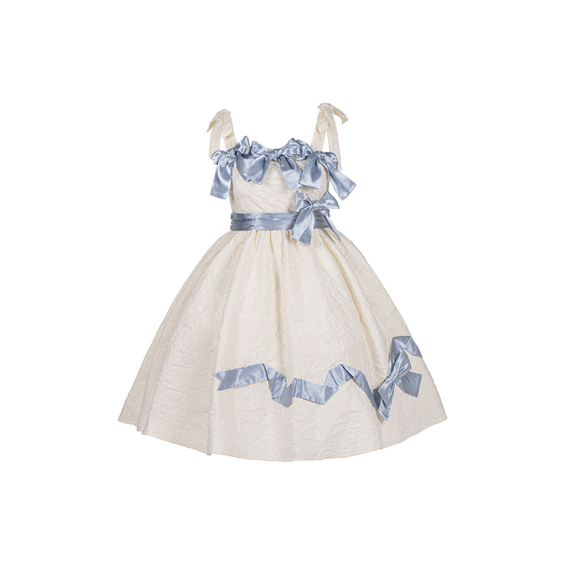 Satin Ribbon Embossing Design Sweet Dress