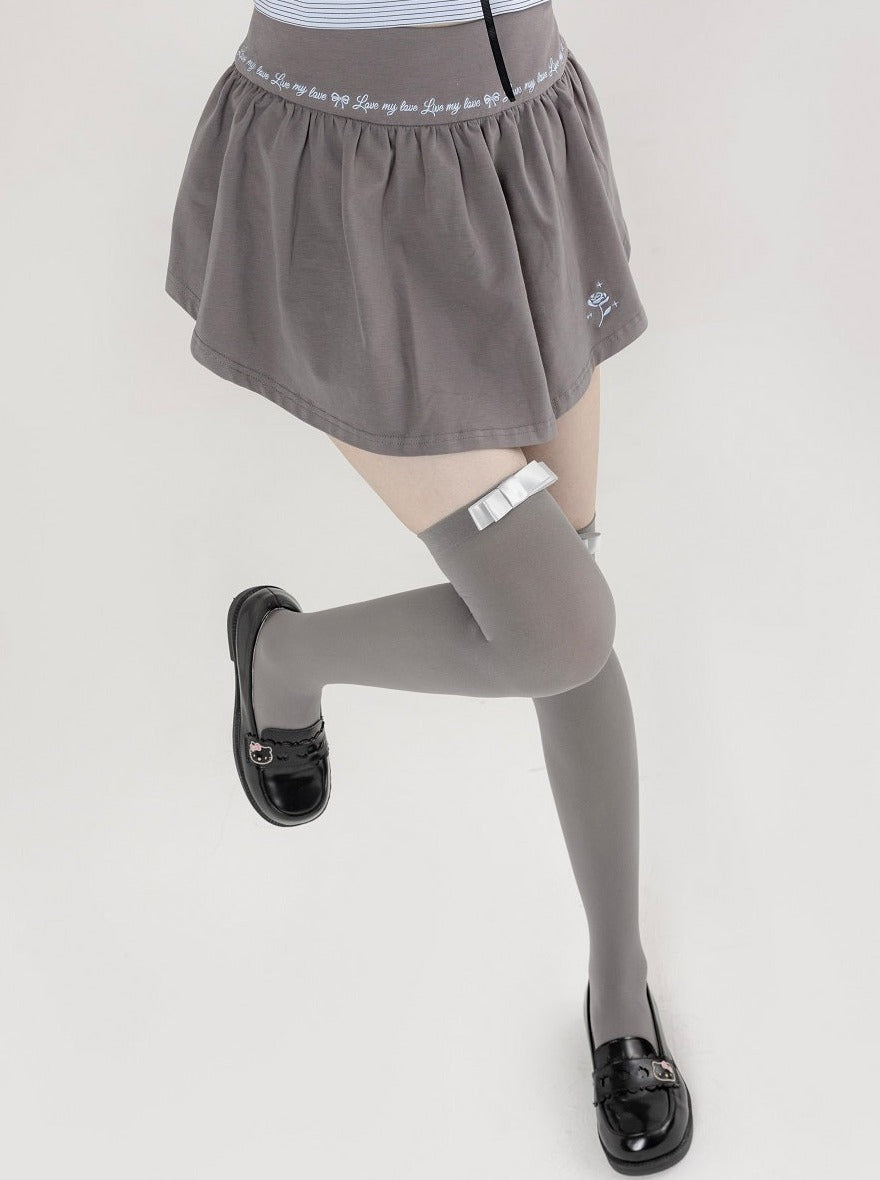 リトルサテンリボンニーハイソックス