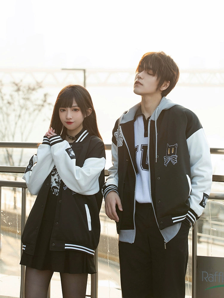 American Retro Cat Bicolor Jacket