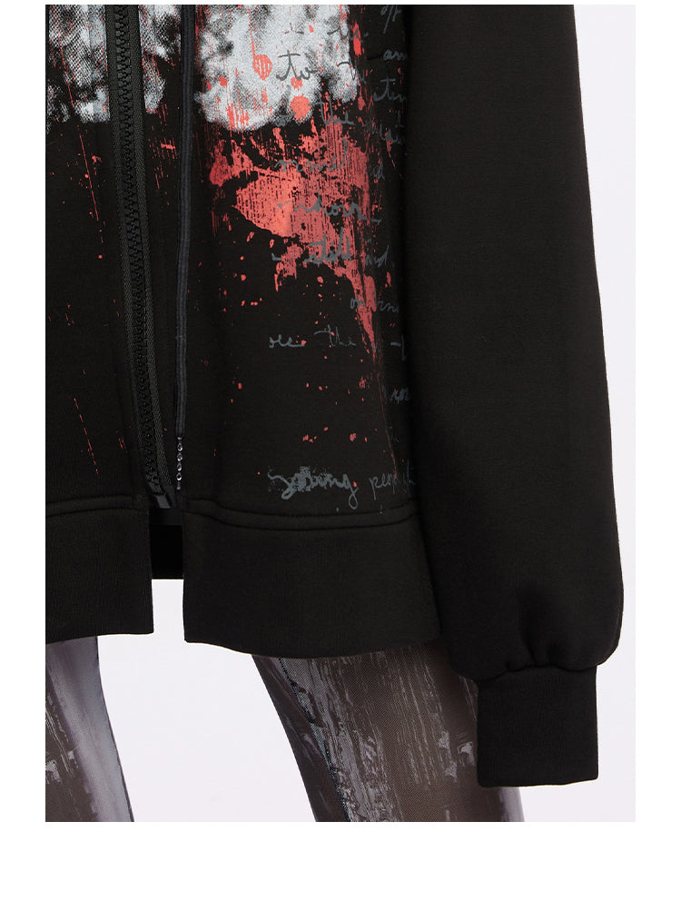 ダークベアフーディージップトレーナー