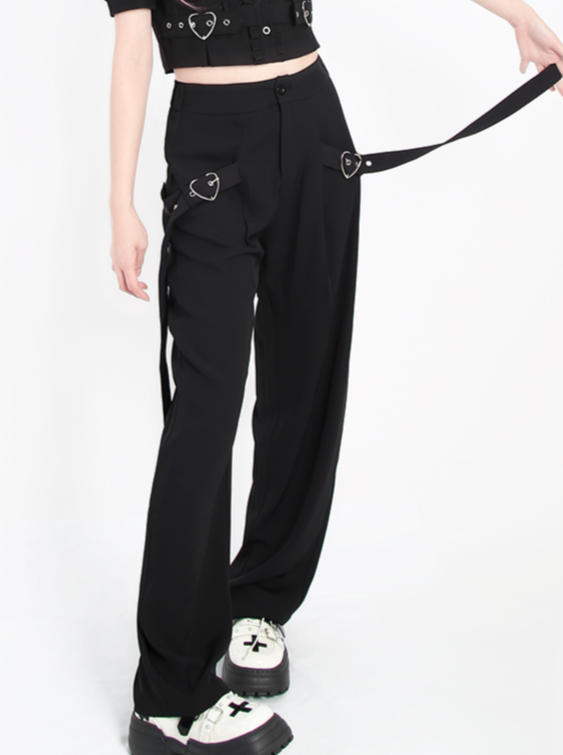 ハートリングストラップロングパンツ