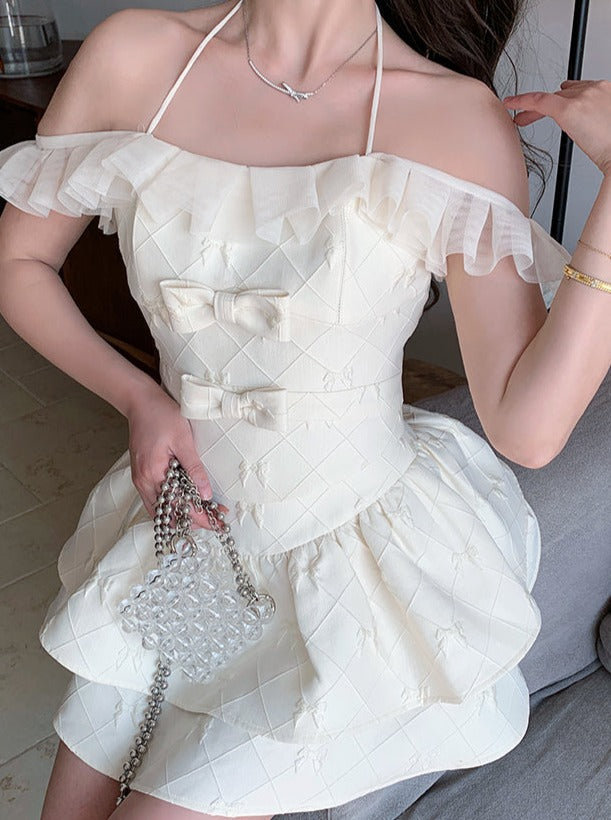 프렌치피유다즈하이브리드스리프트하이엘레스트쇼트스카트셋