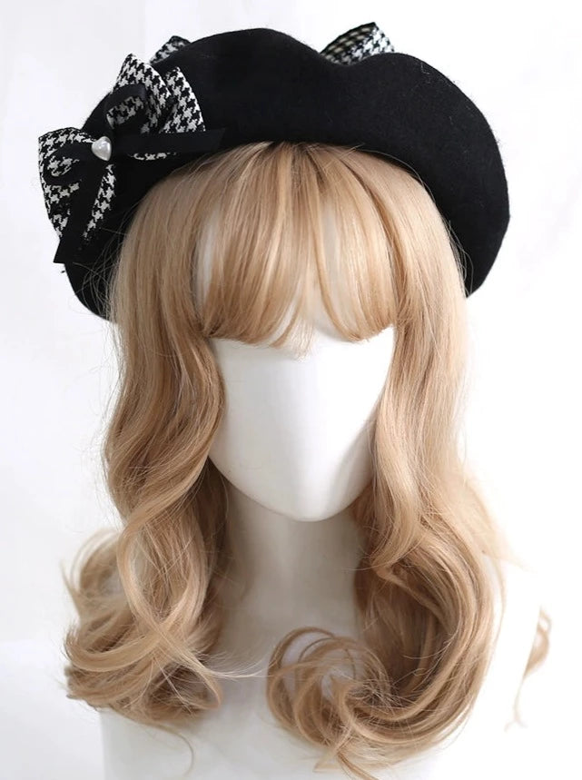 Staggered ribbon beret