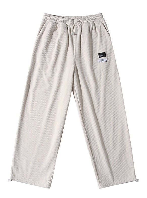 Waffle sports casual pants