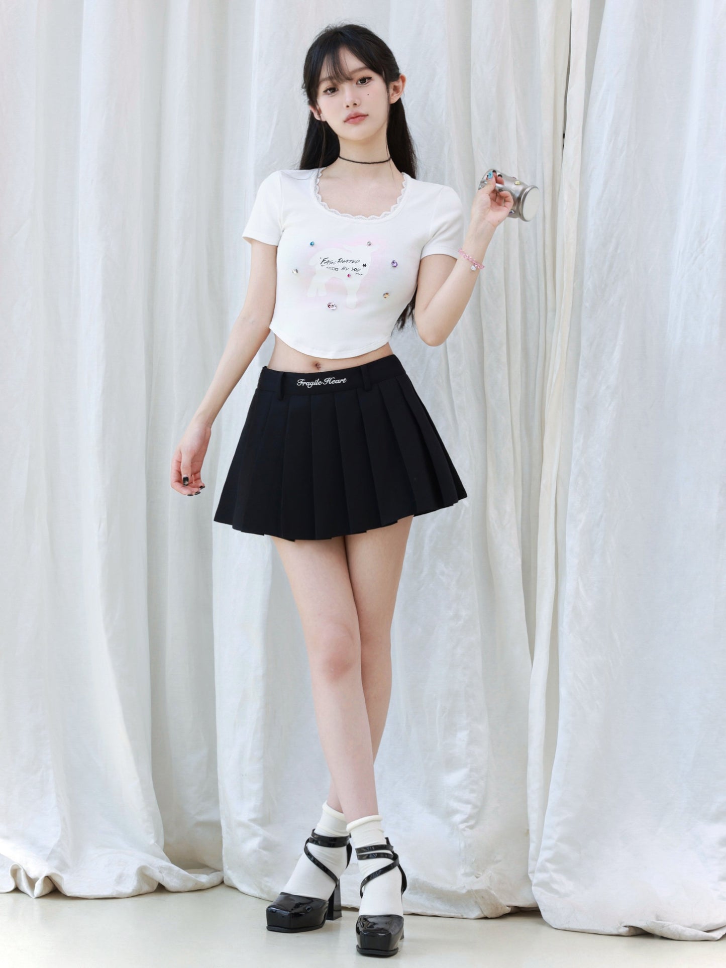 Diamond Biju Print Tops