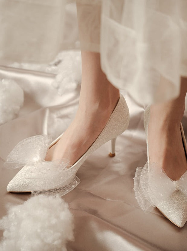 点点彩带仙女鞋