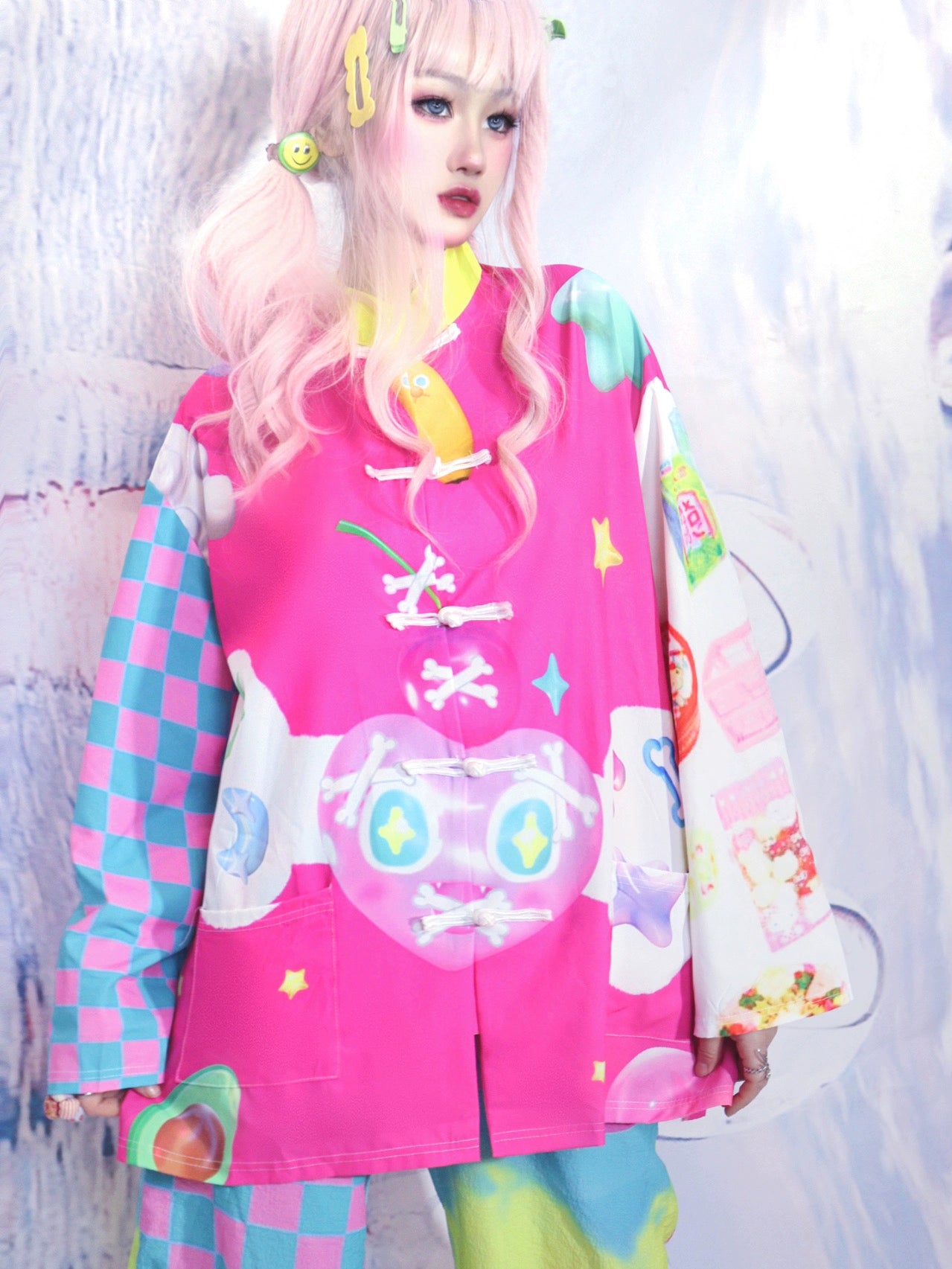 カラフルポップチャイナシャツ