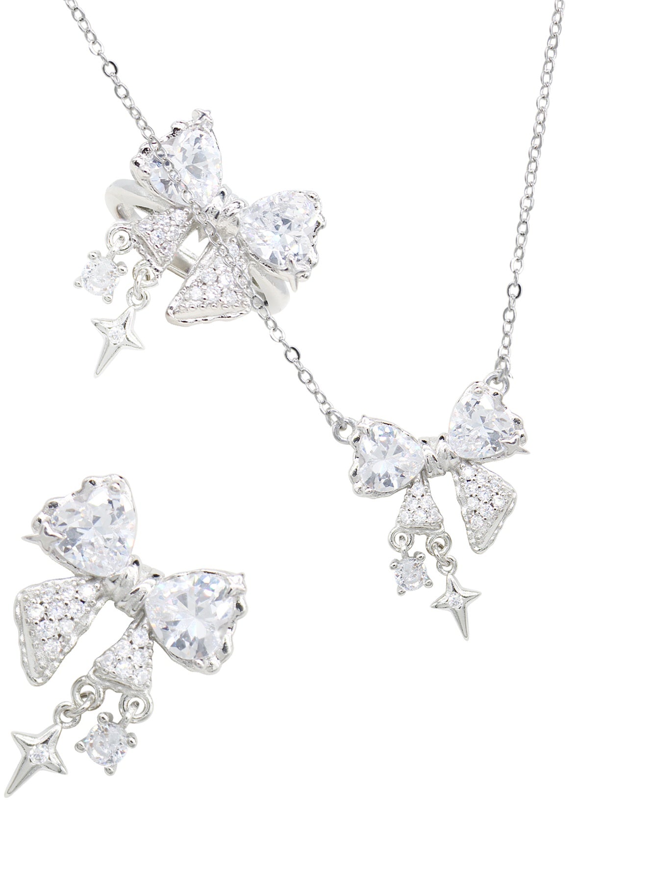 Sweet Daily Silver Bon Necklace