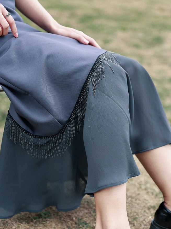 Frühlingsingen Retro Cheong Kleid