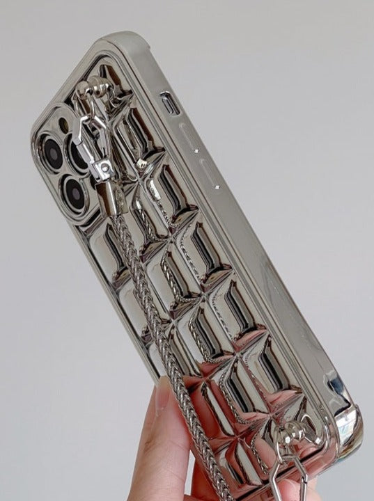 Silver Pocopoco Heart Smartphone Case