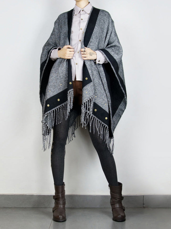 Steampunk Kontinentalschal mit Quaste