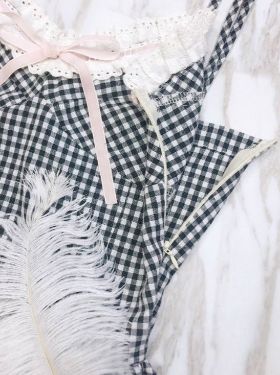 チェックワンピース - LilyBlack