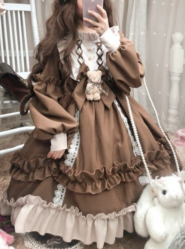 Front Bear Mascot Lolita Dress