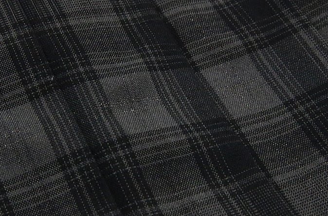 グリッターチェックスカート - LilyBlack