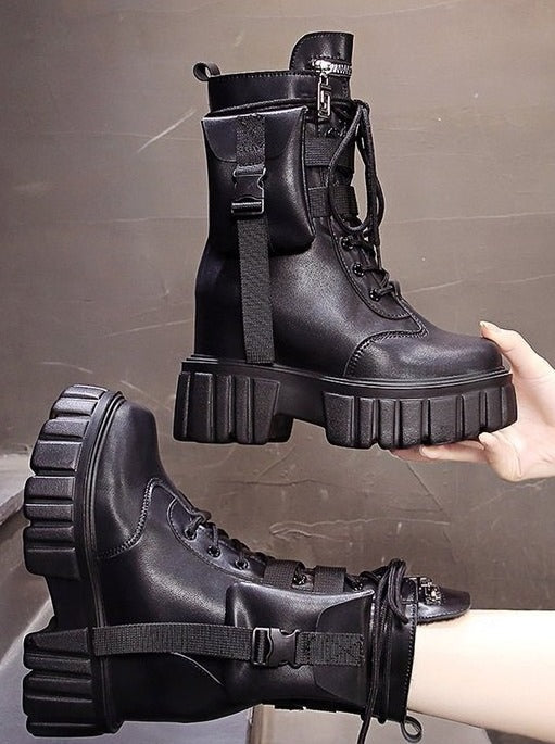 パワーソールアーミーハイカットブーツ - Belchic