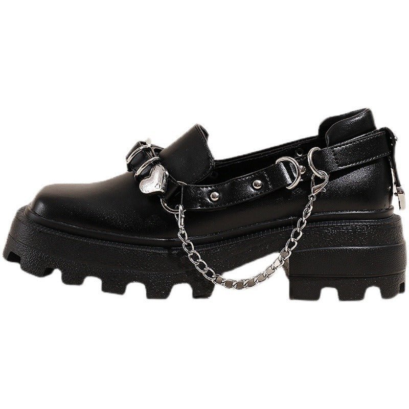 チェーンストラップスクウェアシューズ - Belchic