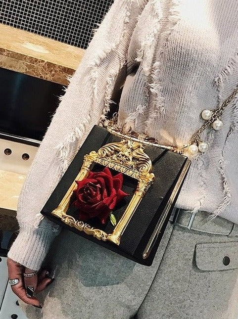 メタルハンドルクラシカルゴシックチェーンバッグ - Belchic