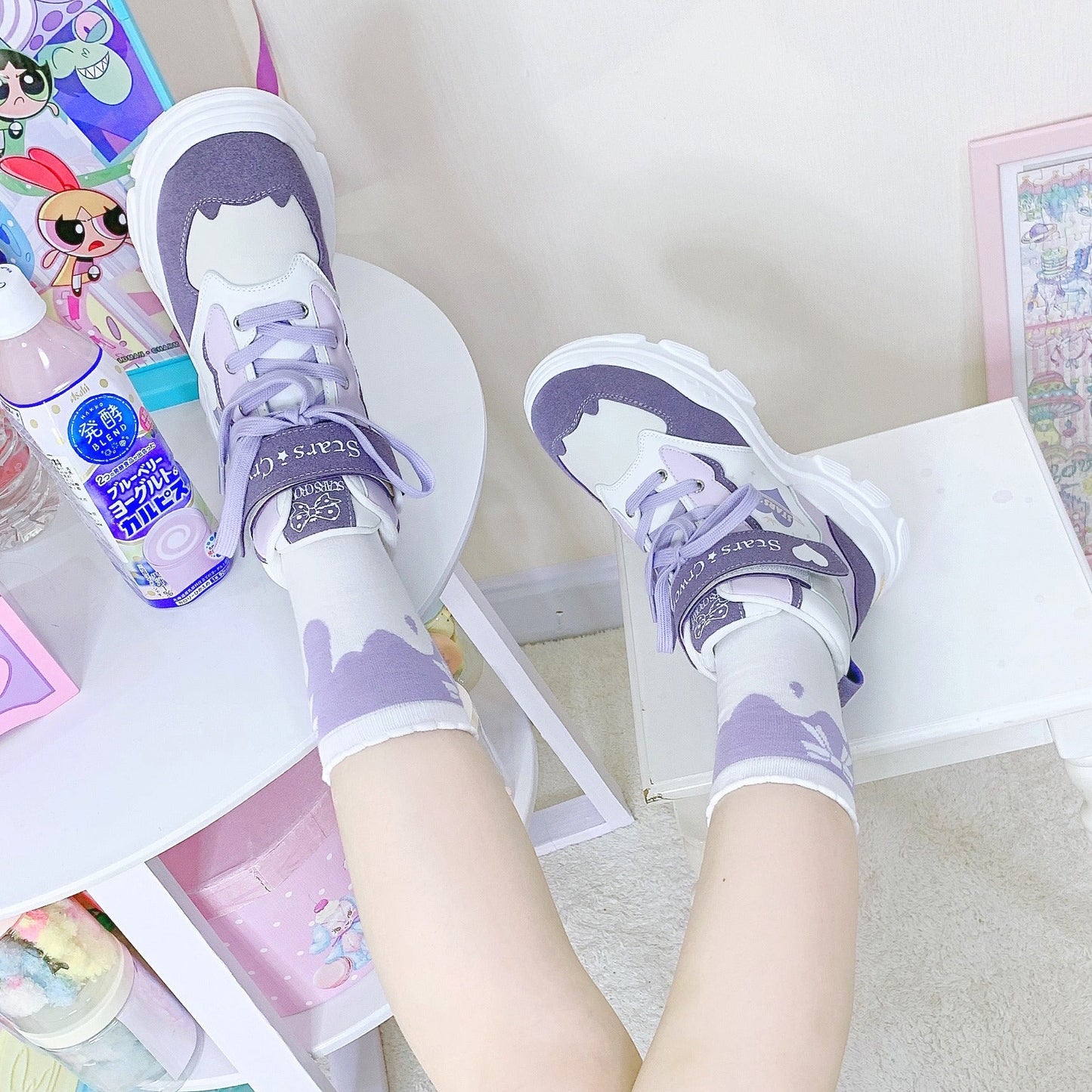 ハイカットベルトストラップパワーソールサブカルスニーカー - Belchic