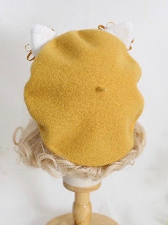 猫耳リボンベレー - LilyBlack