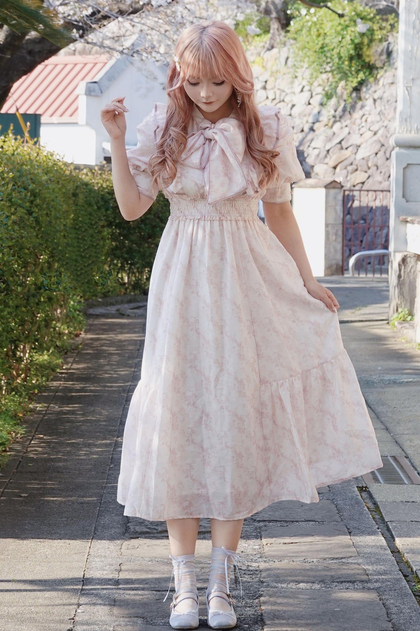 Floral Puff Sleeve Dress