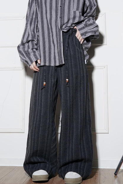 Retro Stripe Wide Pants