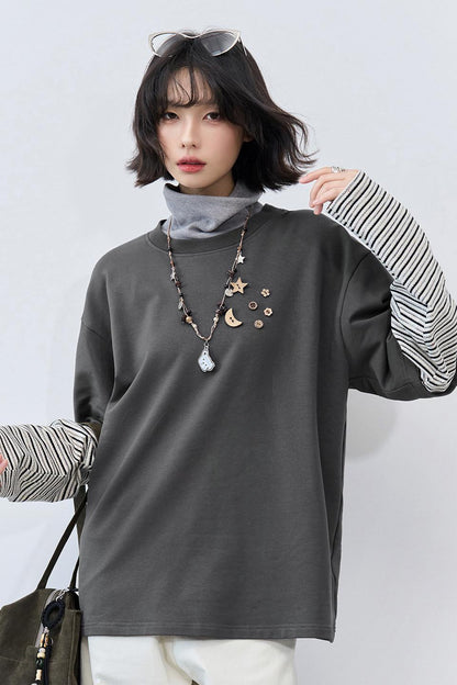 Gravity Patchwork Color-Blocked Top