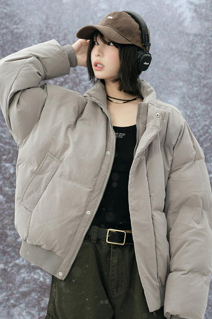 Stand collar padded jacket
