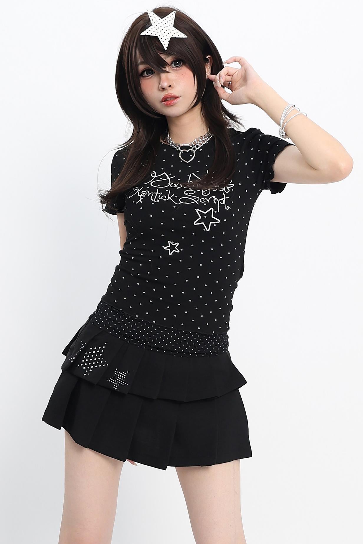 Y2K Star Line Fitted Top
