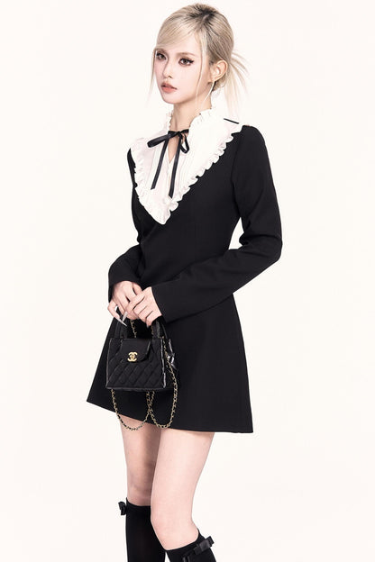 シックモードドレス+ファーケープ　