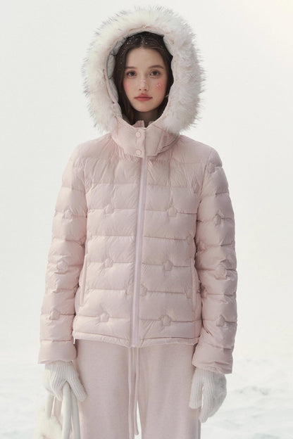 Quilted Sweet Hooded Down Jacket