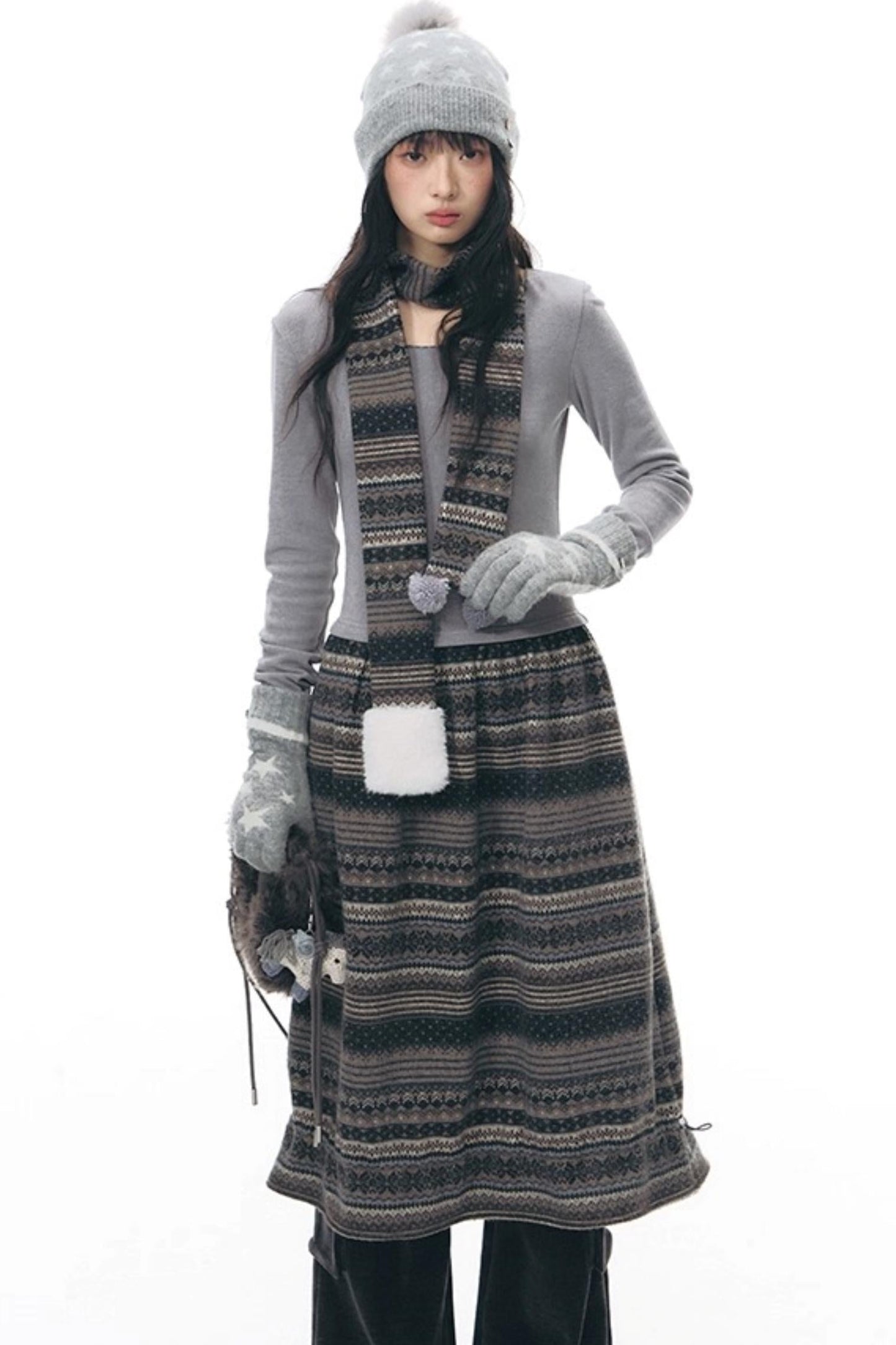 Island Slim Dress + Scarf