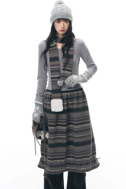 Island Slim Dress + Scarf