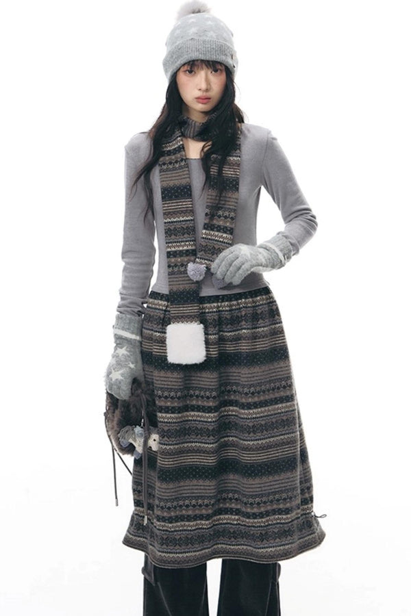 Island Slim Dress + Scarf