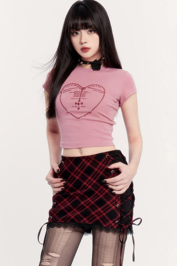 Love Print Two-Piece Set