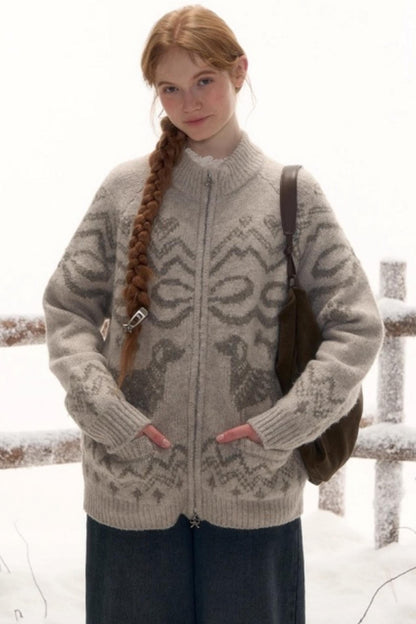 パピージップカーディガン+ハットスカーフ