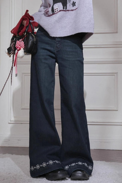 ミッドナイトブルースリムフィットパンツ