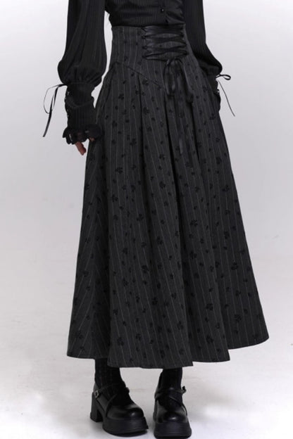 クラシックストライプパターンエーラインスカート