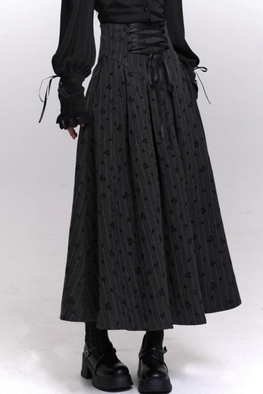 クラシックストライプパターンエーラインスカート