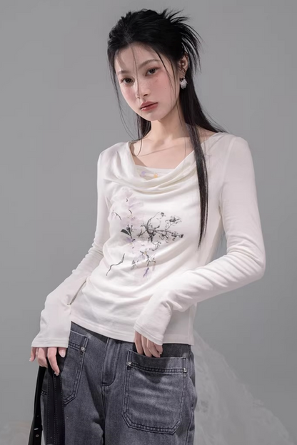 シアースリムトップス+キャミソール