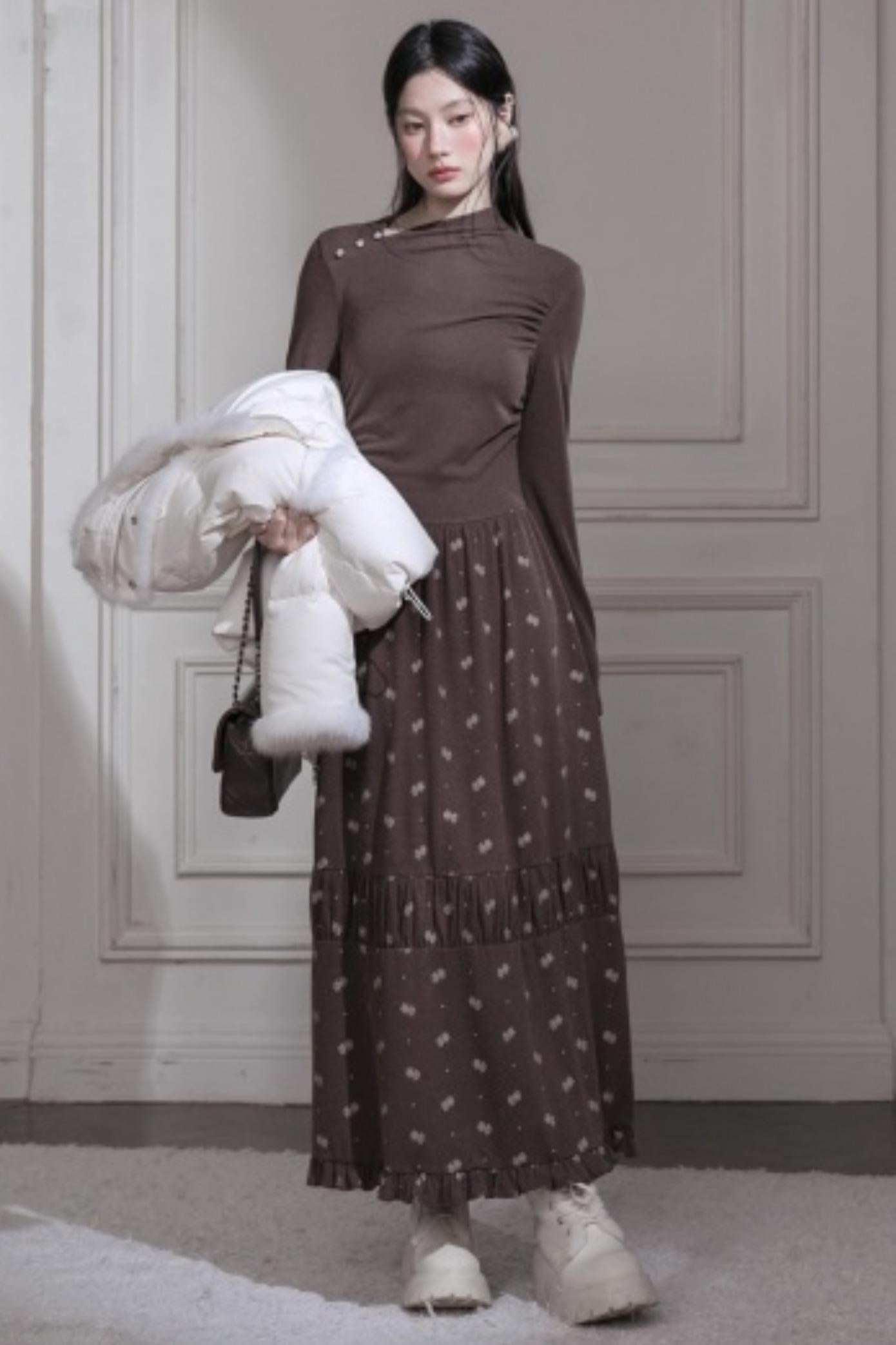 スノーフレークロングドレス